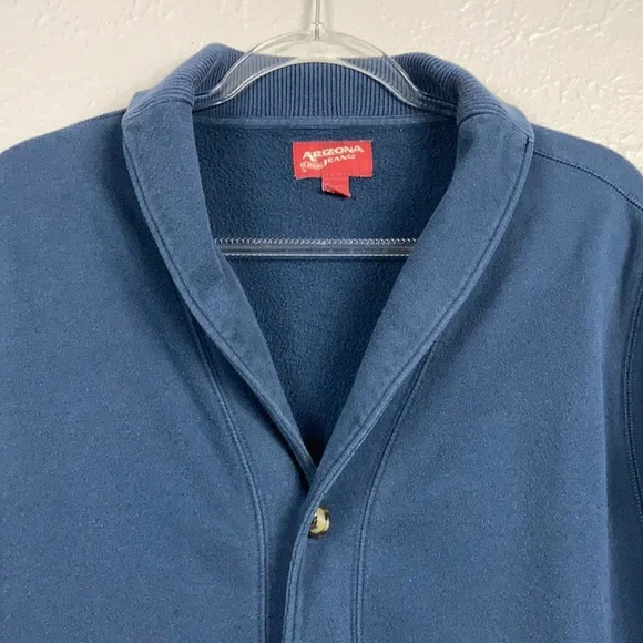Arizona Jean Co. Navy Blue Button Up Sweater XL - Picture 6 of 9